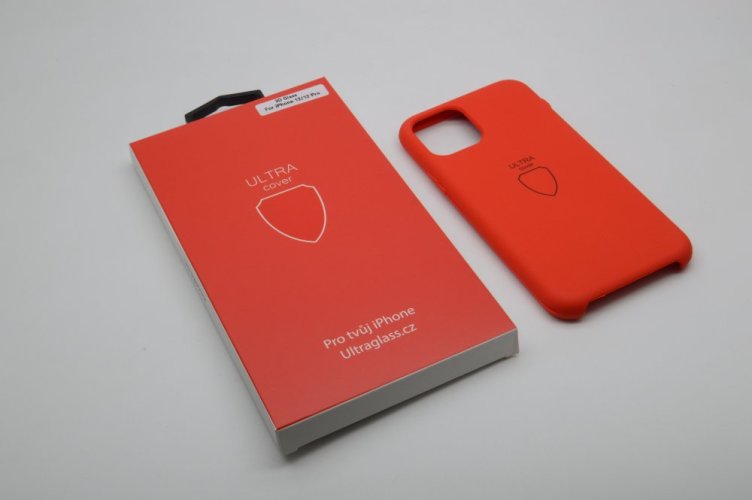 UltraCover – Silikonový obal – barevný - Typ: iPhone 12, Barva: Červená